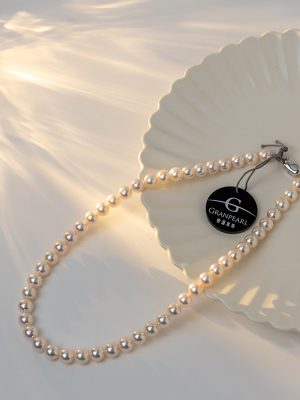 <珍珠行业最高品质><br>特选珍珠<br>阿古屋珍珠<br>8.0-8.5mm