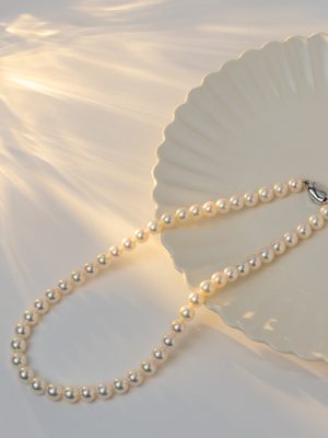 阿古屋珍珠<br>极光高级玫瑰<br><br>8.0-8.5mm