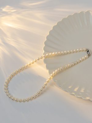 アコヤ真珠<br>花珠<br>無調色<br>6.0-6.5ｍｍ