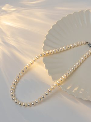 阿古屋珍珠<br>极光花珠<br>无调色<br>7.5-8.0mm